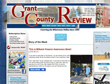 Tablet Screenshot of grantcountyreview.com